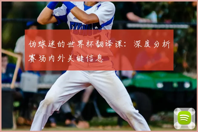伪球迷的世界杯翻译课：深度分析赛场内外关键信息